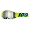 Maschera 100% Armega Giallo Fluo Con Lente A Specchio Argento -Bicicletta Negozio 100 50005 00013 001