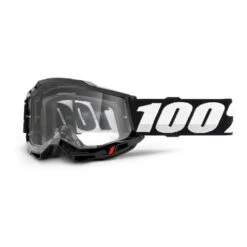 Maschera 100% Accuri 2 Nero Bianco Con Lenti Grigio