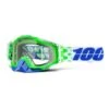 Maschera 100% Racecraft Alchemy Verde Lente Trasparente -Bicicletta Negozio 100 R10050100 151