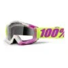 Maschera 100% Accuri Giallo Viola Lente Trasparente -Bicicletta Negozio 100 R10050200 172