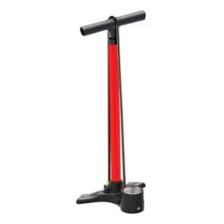 Pompa Di Gonfiaggio Lezyne Macro Floor Drive Dual Valve Rosso