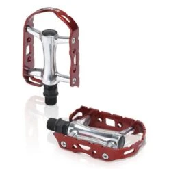 Pedali A Piattaforma XLC Ultralight V PD-M15 Argento Rosso