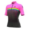 ALE Maglia Alé PRS Bridge Manica Corta Rosa Nero Multicolor Donna -Bicicletta Negozio ale l21109543 001