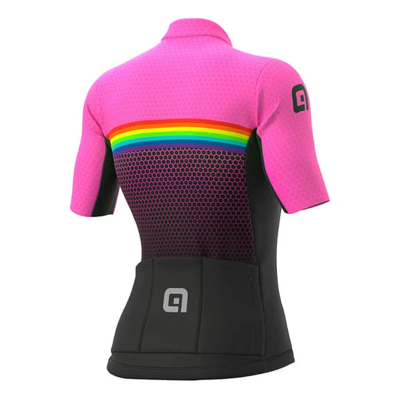 ALE Maglia Alé PRS Bridge Manica Corta Rosa Nero Multicolor Donna 4 ALE Maglia Alé PRS Bridge Manica Corta Rosa Nero Multicolor Donna - immagine 2