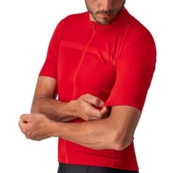 Maglia Castelli Classifica Manica Corta Rosso -Bicicletta Negozio ca 4521021 023 006