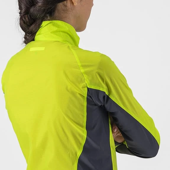 Giacca A Vento Sottile Castelli Squadra Stretch Verde Lime Elettrico Grigio Donna 6 Giacca A Vento Sottile Castelli Squadra Stretch Verde Lime Elettrico Grigio Donna - immagine 4