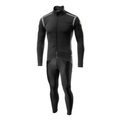 Completo Castelli Perfetto RoS GORE-TEX INFINIUM™ Rosso Corsa Sorpasso RoS Grigio Nero