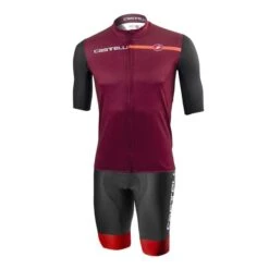 Completo Castelli Squadra Competizione Limited Edition Granata Nero Rosso