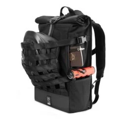 Zaino Chrome Barrage Cargo 22L Nero Grigio Scuro -Bicicletta Negozio chr bg 163 allb 005
