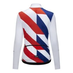 Gore Wear Maglia GOREWEAR Progress Thermo Manica Lunga Bianco Rosso Blu Donna -Bicicletta Negozio gow 100820 01ay 003