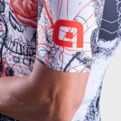 ALE Maglia Alé PRR Skull Manica Corta Bianco Nero Rosso -Bicicletta Negozio l21086400 5