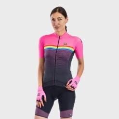 ALE Maglia Alé PRS Bridge Manica Corta Rosa Nero Multicolor Donna 10 ALE Maglia Alé PRS Bridge Manica Corta Rosa Nero Multicolor Donna -Bicicletta Negozio l21109543 1