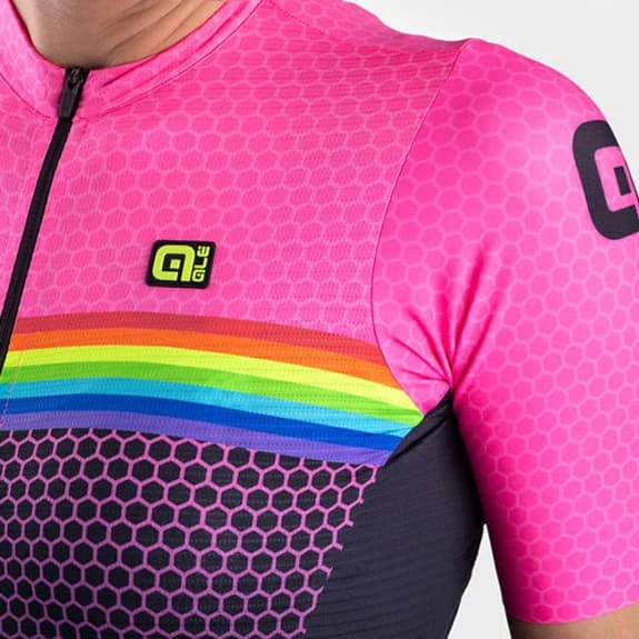 ALE Maglia Alé PRS Bridge Manica Corta Rosa Nero Multicolor Donna 7 ALE Maglia Alé PRS Bridge Manica Corta Rosa Nero Multicolor Donna - immagine 5