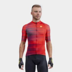 ALE Maglia Alé Solid Turbo Manica Corta Rosso Chiaro 10 ALE Maglia Alé Solid Turbo Manica Corta Rosso Chiaro -Bicicletta Negozio l22130405 1