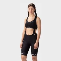 ALE Salopette Alé PRR Sella Plus Nero Bianco Donna -Bicicletta Negozio l22200400 sella plus lady bibshorts 4