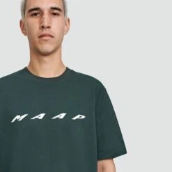 T-shirt MAAP Evade Manica Corta Verde Pino Bianco -Bicicletta Negozio map mat048 frst 005