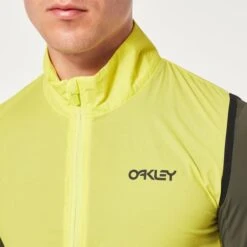 Gilet A Vento Oakley Elements Giallo Logo Nero -Bicicletta Negozio ok foa404494 762 005