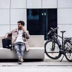 Tracolla Ortlieb Office-Bag 21L QL2.1 Nero Cordura -Bicicletta Negozio ort f70935x b