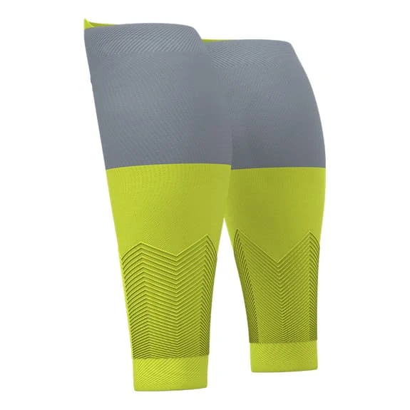Collant Compressione Compressport R2V2 Verde Lime Grigio 4 Collant Compressione Compressport R2V2 Verde Lime Grigio - immagine 2