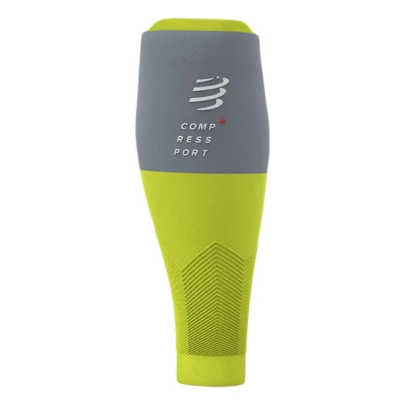 Collant Compressione Compressport R2V2 Verde Lime Grigio 5 Collant Compressione Compressport R2V2 Verde Lime Grigio - immagine 3