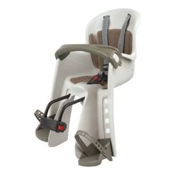 Seggiolino Polisport Bilby Junior Con Fijación Delantera Al Cuadro Crema Marron