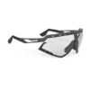 Occhiali Rudy Project Defender Nero Lente ImpactX Photochromic 2 Trasparente -Bicicletta Negozio ru 5172 007
