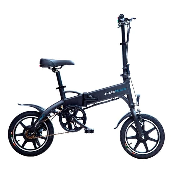 Bicicletta Elettrica Pieghevole Skateflash Folding Compact Nero 2 Bicicletta Elettrica Pieghevole Skateflash Folding Compact Nero