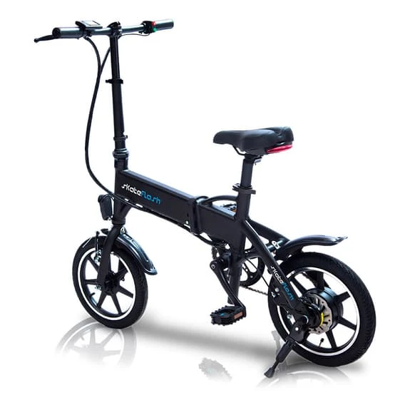 Bicicletta Elettrica Pieghevole Skateflash Folding Compact Nero 3 Bicicletta Elettrica Pieghevole Skateflash Folding Compact Nero - immagine 2