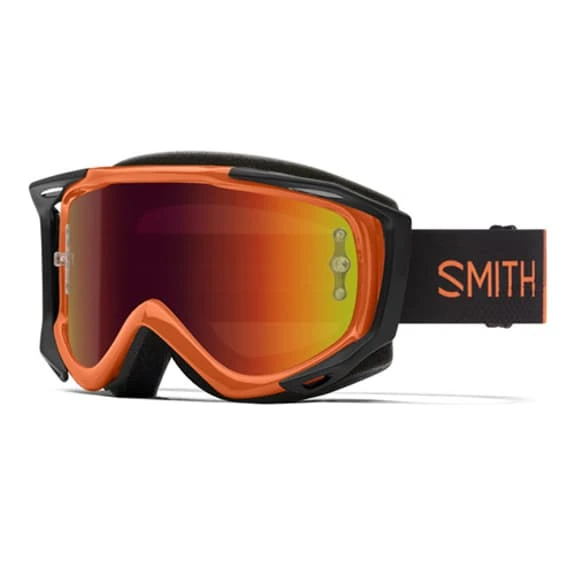 Maschera Smith Fuel V2 Nero Arancione Con Lente A Specchio Rosso 3 Maschera Smith Fuel V2 Nero Arancione Con Lente A Specchio Rosso