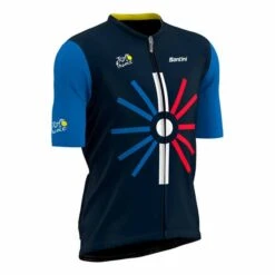 Santini Completo Tour De France 2023 Trionfo Blu -Bicicletta Negozio st kittour2023 12 004