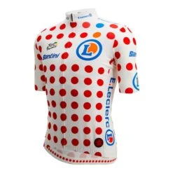 Santini Uniforme Tour De Francia 2023 Classifica Leader Mountain Fan Line -Bicicletta Negozio st kittour2023 6 003