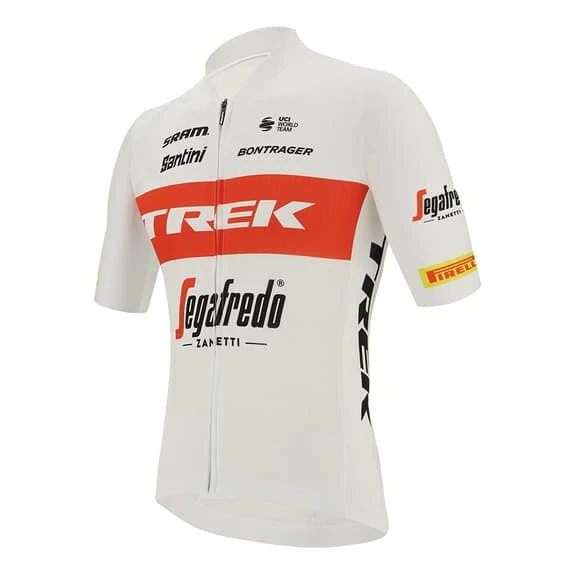 Santini Completo Trek-Segafredo 2022 Pro Team Bianco Rosso - Sleek Fit 5 Santini Completo Trek-Segafredo 2022 Pro Team Bianco Rosso - Sleek Fit - immagine 3