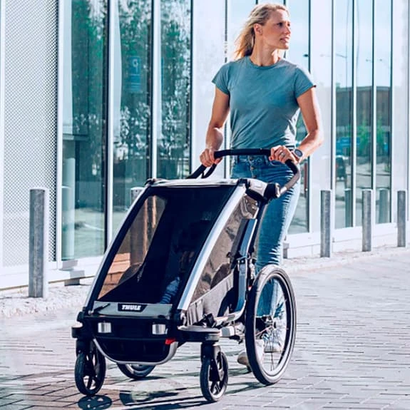 Rimorchio Thule Chariot Lite 2 Nero Grigio 5 Rimorchio Thule Chariot Lite 2 Nero Grigio - immagine 3