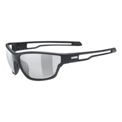 Occhiali Uvex Sportstyle 806 Variomatic Nero Opaco Con Lente Fotocromatiche
