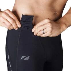 Calzamaglia Zone3 Compression Tight Nero Grigio Scuro -Bicicletta Negozio z3 co18mtig112 004